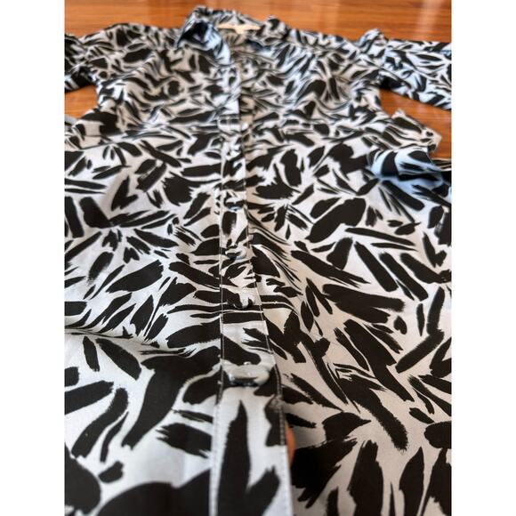 VERONICA BEARD blue mini Samy Printed Shirtdress size 4 - Picture 9 of 11